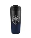 Wincraft Seattle Sounders Fc 26oz. Ombre Stainless Steel Ice Shaker Blender Bottle In Blue