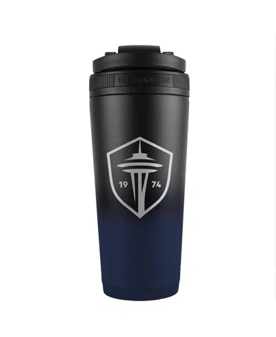 Wincraft Seattle Sounders Fc 26oz. Ombre Stainless Steel Ice Shaker Blender Bottle In Transparent