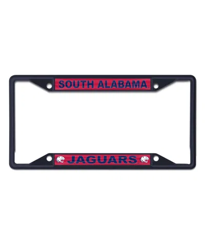 Wincraft South Alabama Jaguars Chrome Color License Plate Frame In Navy