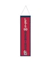 Wincraft St. Louis Cardinals 8" X 32" Slogan Wool Banner In Red