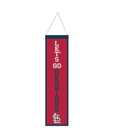 Wincraft St. Louis Cardinals 8" X 32" Slogan Wool Banner In Red