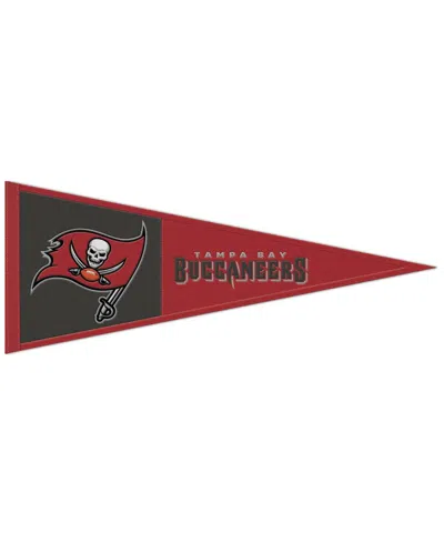 Wincraft Tampa Bay Buccaneers 13" X 32" Wool Primary Logo Pennant In Red