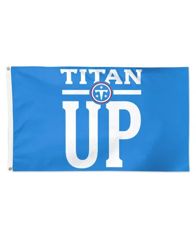 Wincraft Tennessee Titans Single-sided Deluxe 3' X 5' Slogan Flag In Transparent