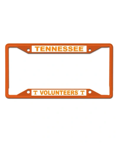 Wincraft Tennessee Volunteers Chrome Colored License Plate Frame In Orange