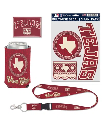 Wincraft Texas Rangers 2026 City Connect 4-piece Fan Pack In Transparent