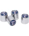 Wincraft Texas Rangers 4-pack Valve Stem Covers In Silver