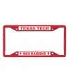 Wincraft Texas Tech Red Raiders Chrome Colored License Plate Frame In Red