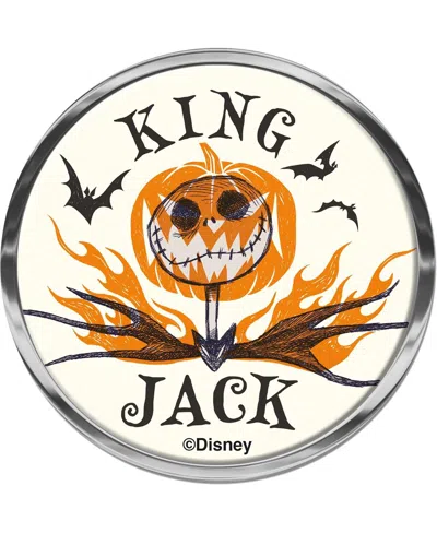 Wincraft The Nightmare Before Christmas Round Chrome Auto Emblem In White
