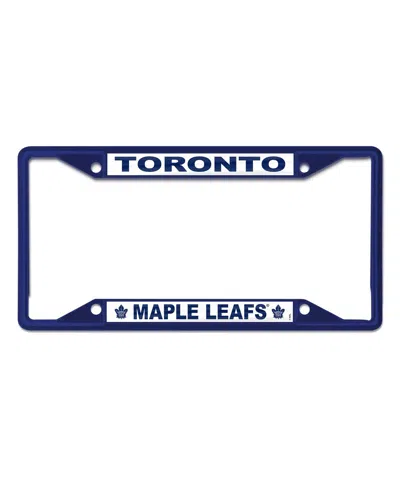 Wincraft Toronto Maple Leafs Chrome Color License Plate Frame In Blue
