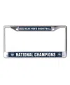 Wincraft Uconn Huskies 2023 Ncaa Men's Basketball National Champions Metal Laser Cut License Plate Frame In Navy