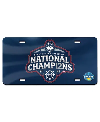 Wincraft Uconn Huskies 2025 Ncaa Women's Basketball National Champions Laser-cut Metal License Plate Frame