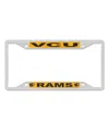 Wincraft Vcu Rams Chrome Color License Plate Frame In White