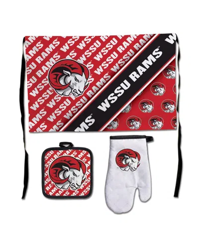 Wincraft Winston-salem State Rams Premium Barbecue Set In Red