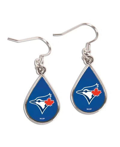 Wincraft Women's Silver-tone Toronto Blue Jays Teardrop Dangle Earrings