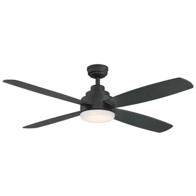 Wind River 52"  Aeris Matte Black Indoor Remote Cct Led Ceiling Fan