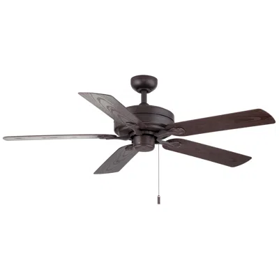 Wind River 52"  Courtyard Textured Brown Indoor Pull-chain Ceiling Fan
