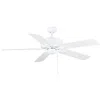 Wind River 52"  Courtyard White Indoor Pull-chain Ceiling Fan