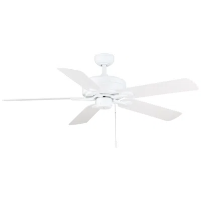 Wind River 52"  Courtyard White Indoor Pull-chain Ceiling Fan