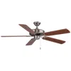 Wind River 52"  Dalton Nickel Indoor Pull-chain Ceiling Fan