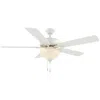 Wind River 52"  Dalton White Indoor Pull-chain Led Ceiling Fan
