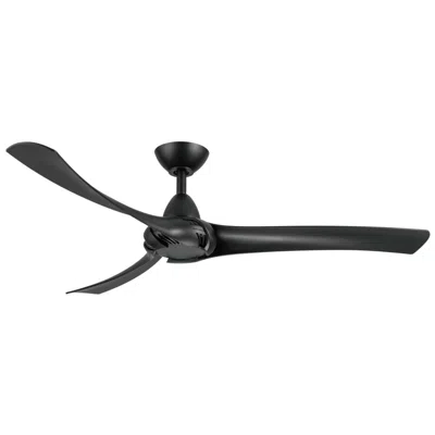 Wind River 52"  Droid Matte Black Indoor Ceiling Fan With Wall Control