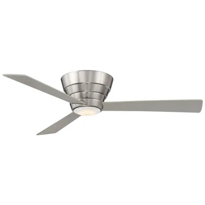 Wind River 54"  Niva Stainless Steel Flush Mount Ceiling Fan