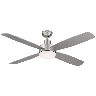 Wind River Aeris Job Fan 52" Stainless Steel Hardwired Wall Control Led Ceiling F