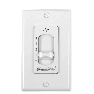 Wind River Celing Fan Remot And Wall Control In White