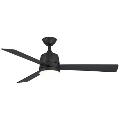 Wind River Joplin 52" Matte Black Hardwired Wall Control Led Ceiling Fan