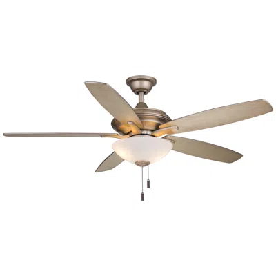 Wind River Modelo 52" Iced Gold Finish, Reversible Blades Ceiling Fan By Wind Riv