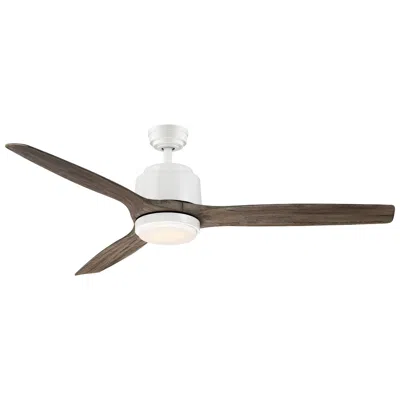 Wind River Reya 56" White Finish With Vintage Oak Blades Ceiling Fan By Wind Rive