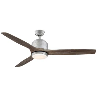 Wind River Sora 56" Galvanized Iron Finish With Vintage Oak Blades Outdoor Ceilin