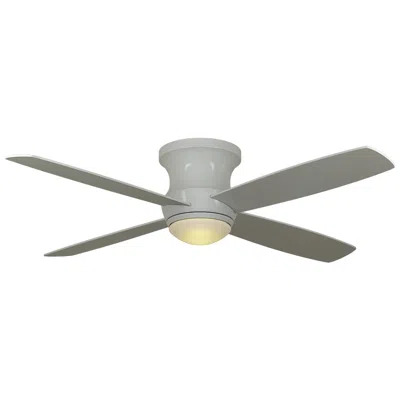 Wind River Zorion 52" White Flush Mount Ceiling Fan By
