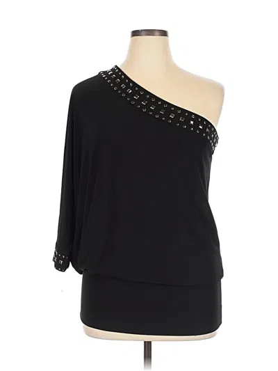 Pre-owned Windsor 3/4 Sleeve Blouse In Black