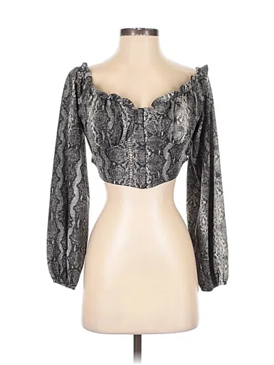 Pre-owned Windsor 3/4 Sleeve Blouse In Silver