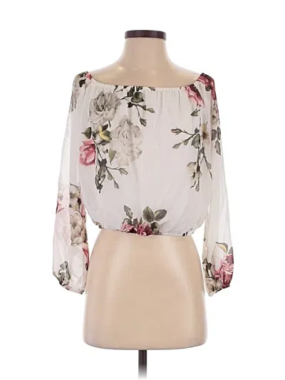 Pre-owned Windsor 3/4 Sleeve Blouse In White