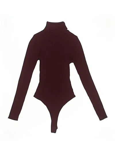 Pre-owned Windsor Bodysuit In Burgundy