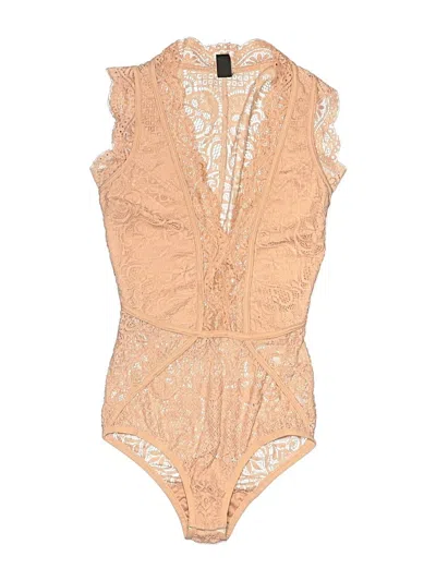 Pre-owned Windsor Bodysuit In Tan