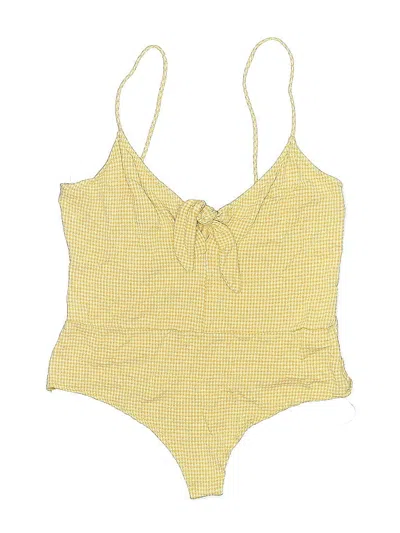 Pre-owned Windsor Bodysuit In Yellow