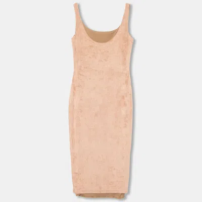 Windsor Brown Faux Suede Sleeveless Bodycon Dress In Neutral