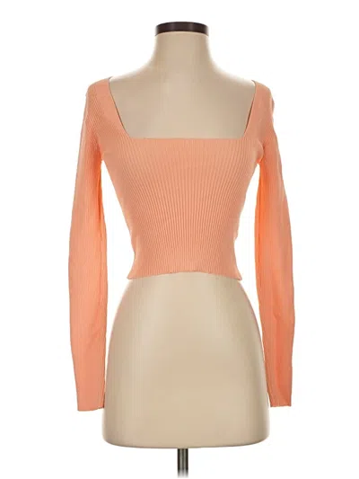 Pre-owned Windsor Cardigan Sweater In Orange