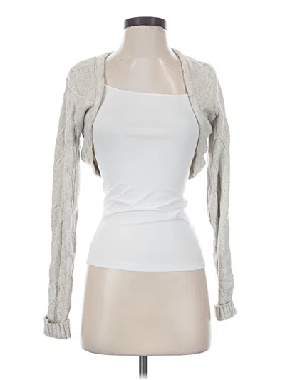 Pre-owned Windsor Cardigan Sweater In Silver