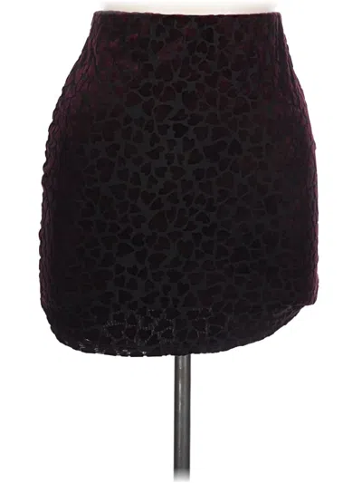 Pre-owned Windsor Casual Skirt In Burgundy