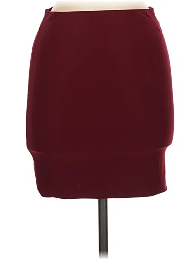 Pre-owned Windsor Casual Skirt In Burgundy
