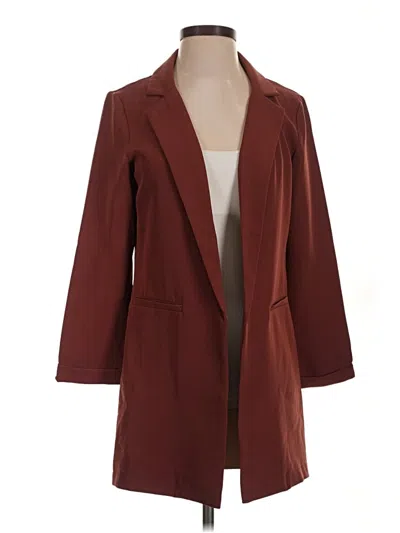 Pre-owned Windsor Coat In Burgundy