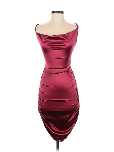 Pre-owned Windsor Cocktail Dress In Burgundy