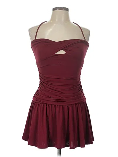 Pre-owned Windsor Cocktail Dress In Burgundy