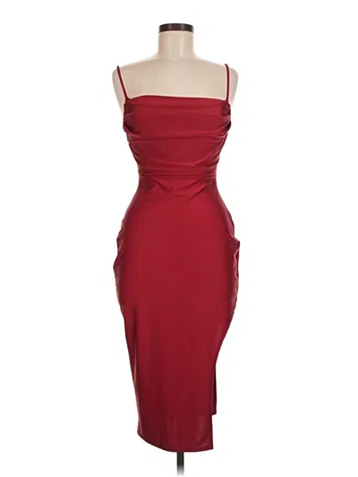 Pre-owned Windsor Cocktail Dress In Burgundy