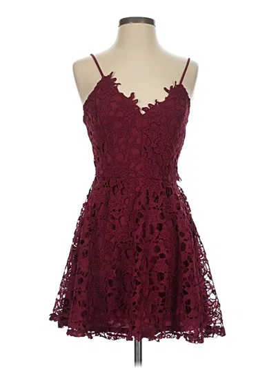Pre-owned Windsor Cocktail Dress In Burgundy
