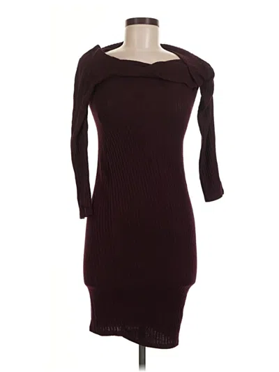 Pre-owned Windsor Cocktail Dress In Burgundy
